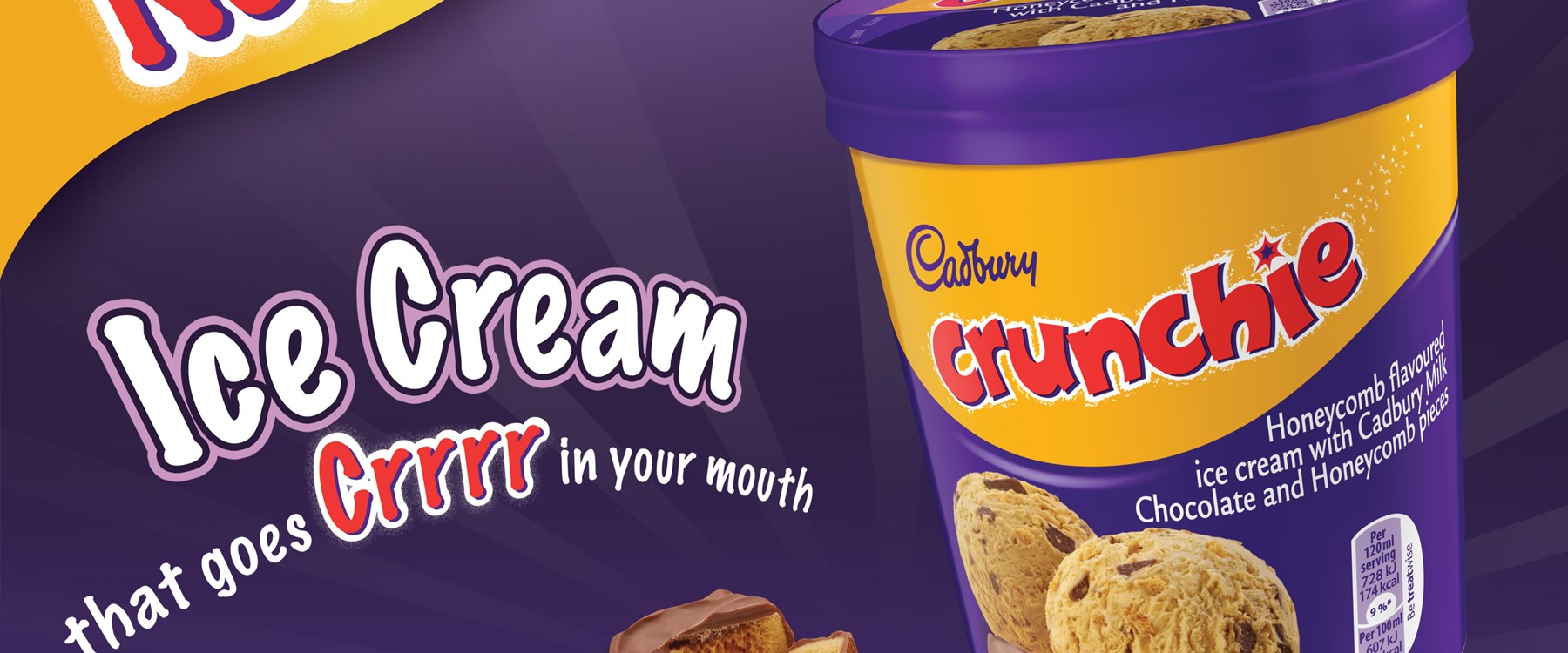 Crunchie - Ice Cream that goes GRRRR in you rmouth